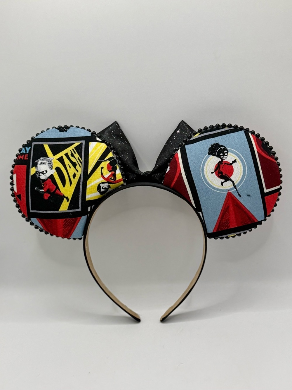 Black Incredibles Kids Costume Ear Headband - Picture 2 of 3